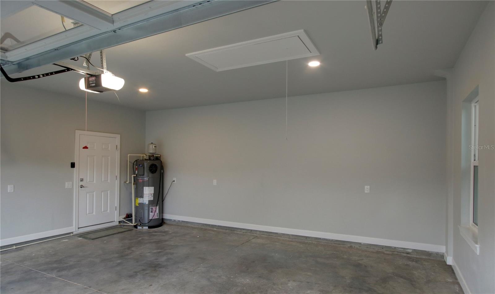 Water heater in garage