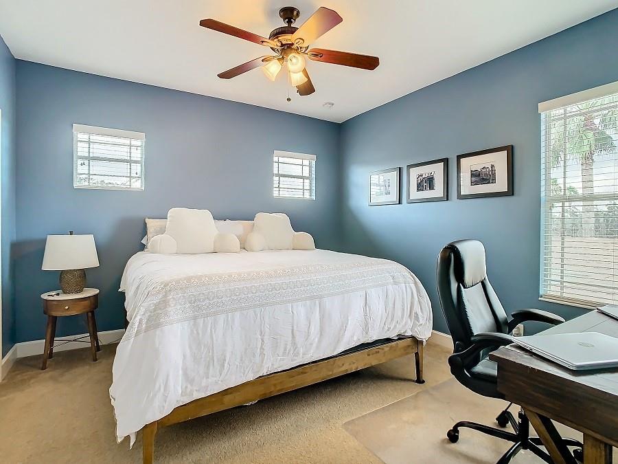 Front upstairs bedroom is 12'10 X 11'10