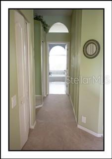 Primary hallway to bathroom