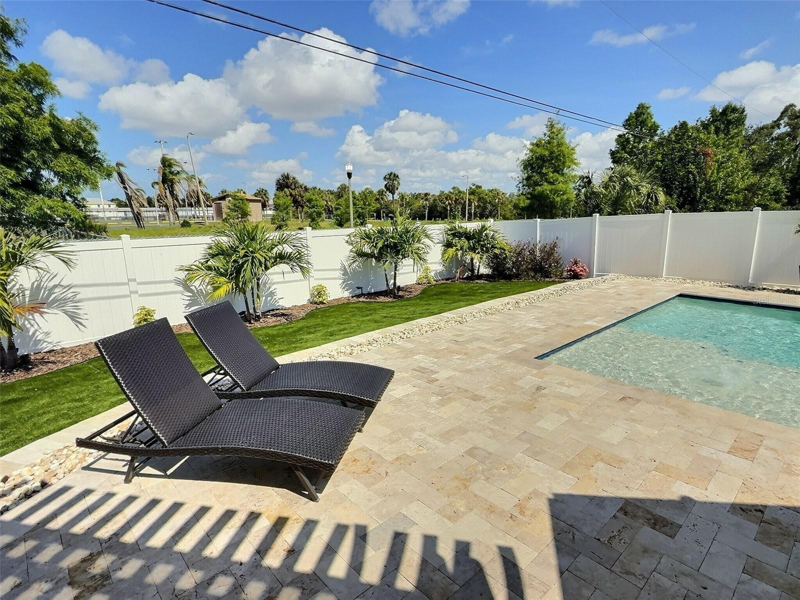 Lounge area for enjoying the Florida sunshine