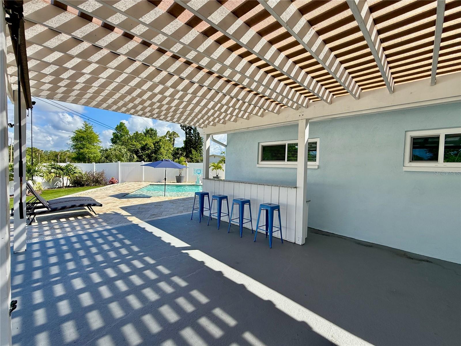 Pergola- covered patio