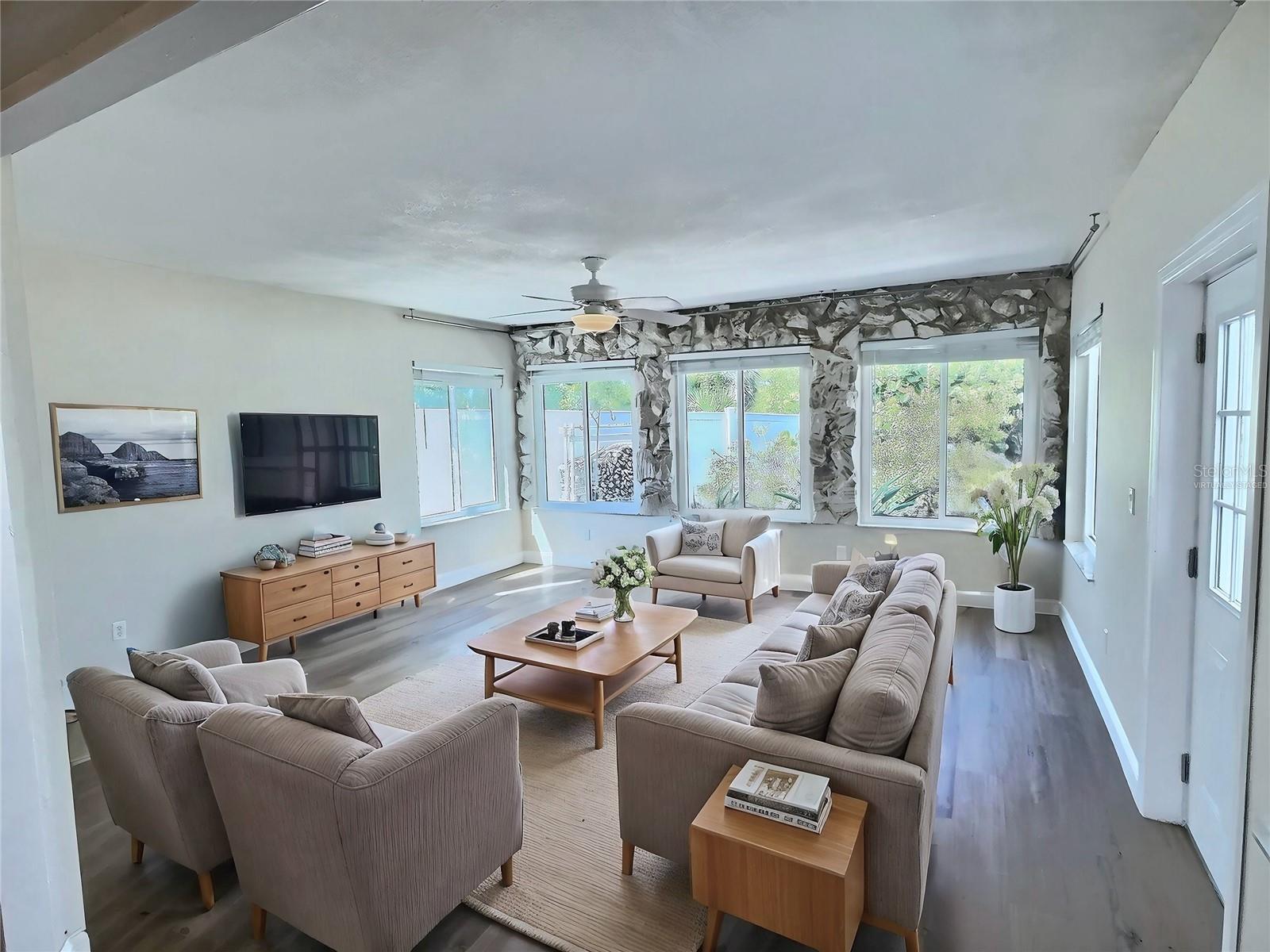 *VIRTUALLY STAGED* Family Room with view from the kitchen.