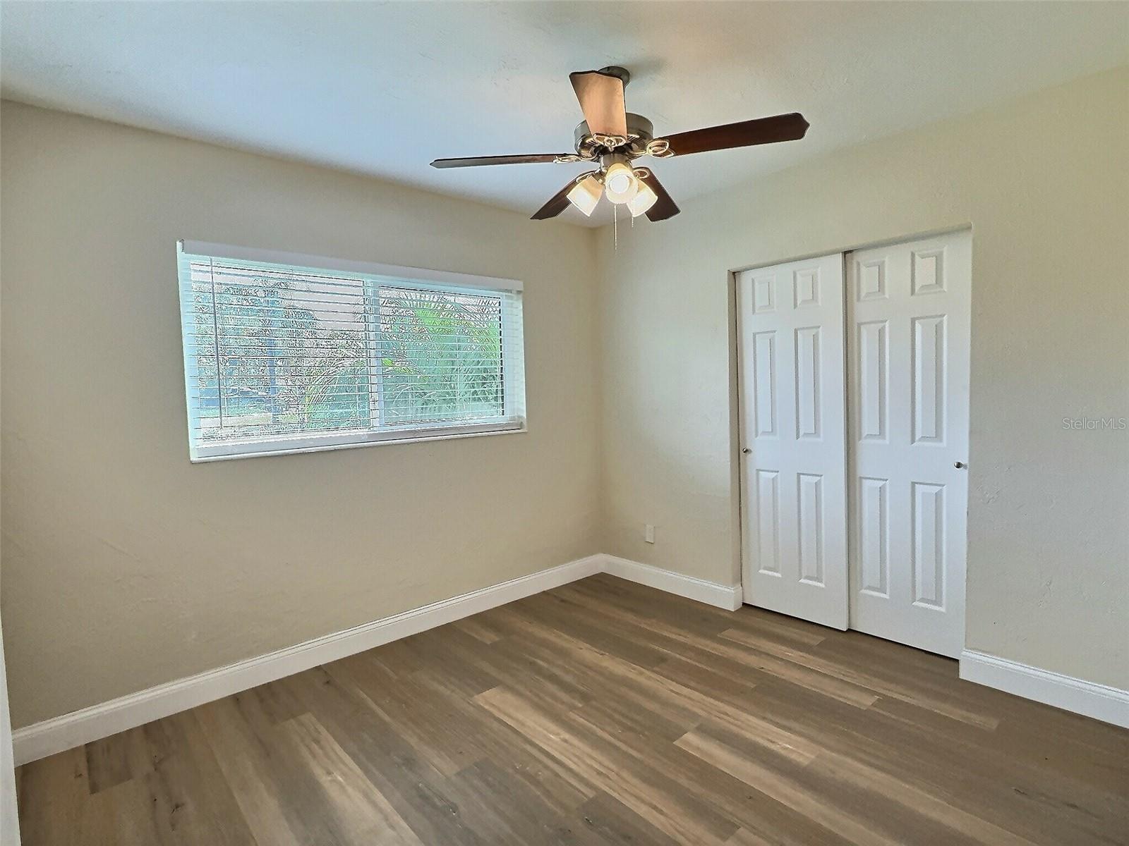 Bedroom 1 with built in closet