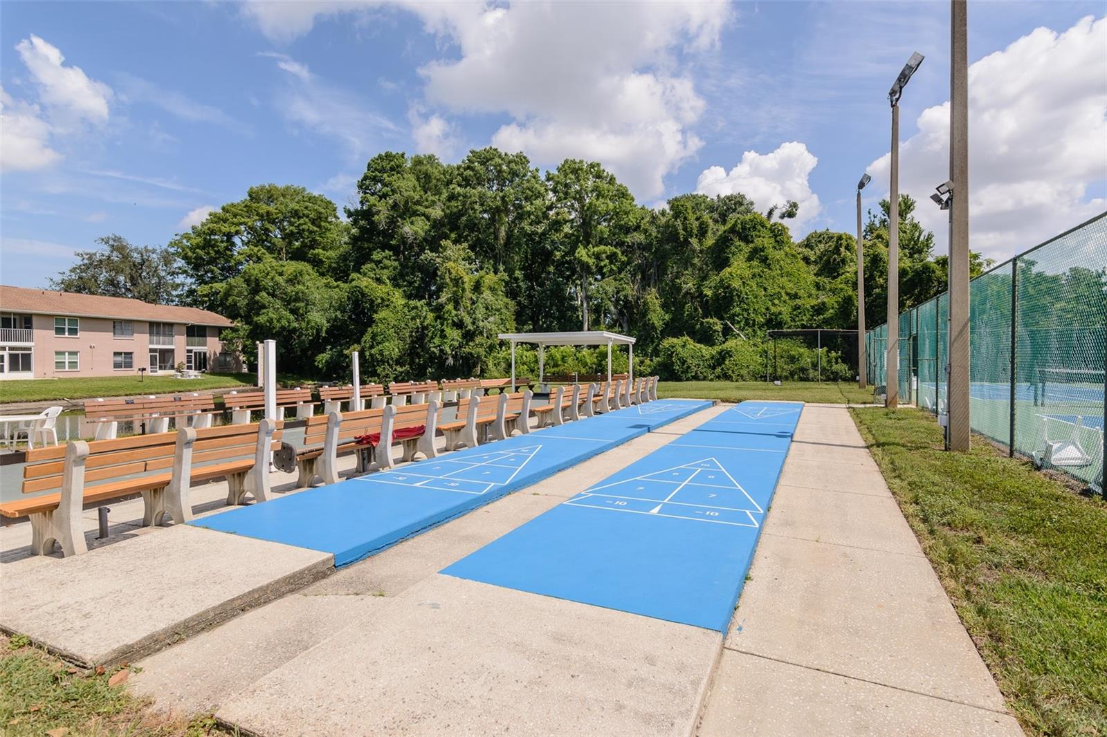 Shuffleboard courts