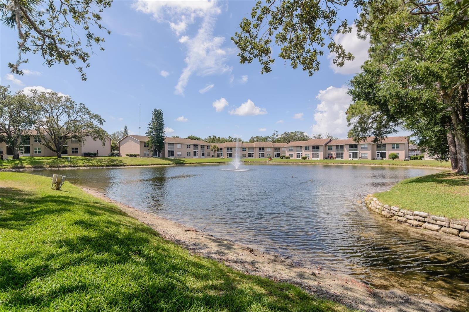 One of several ponds in the community.