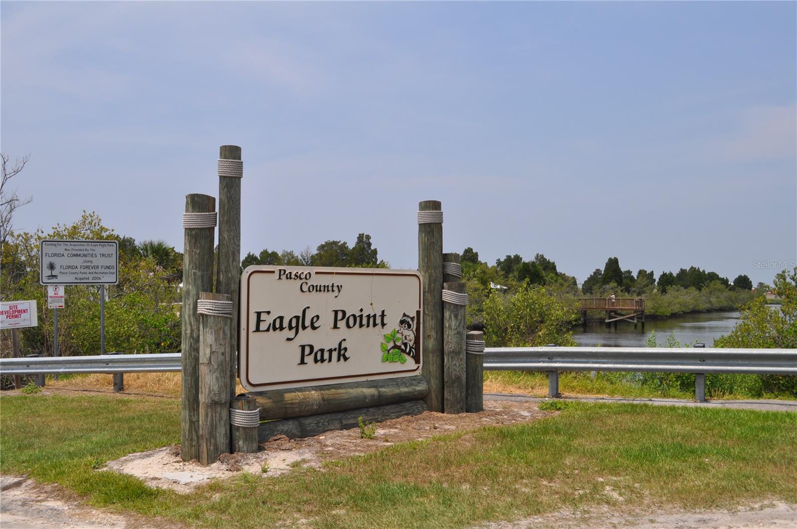 Eagle Point Park has a playground, picnic shelters, and a kayak launch.