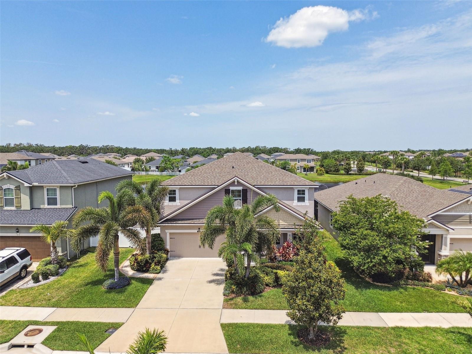 Front Aerial View of Home