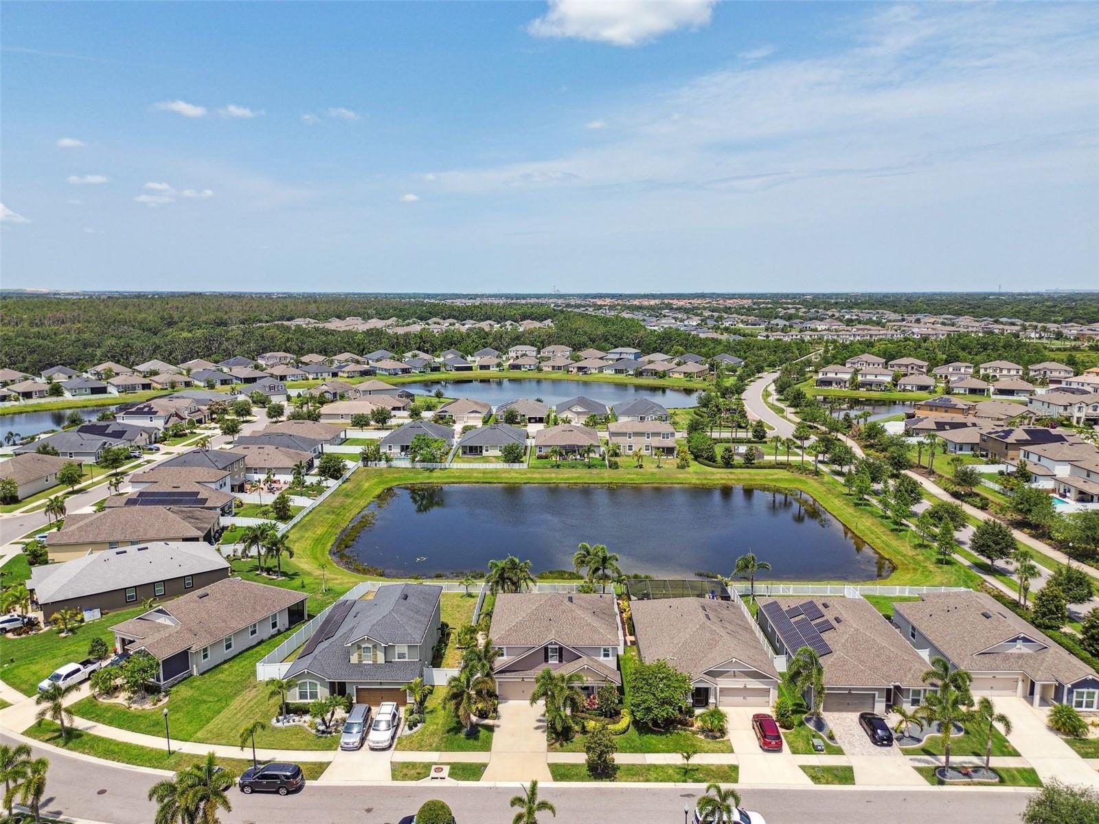 Triple Creek Pond Aerial View