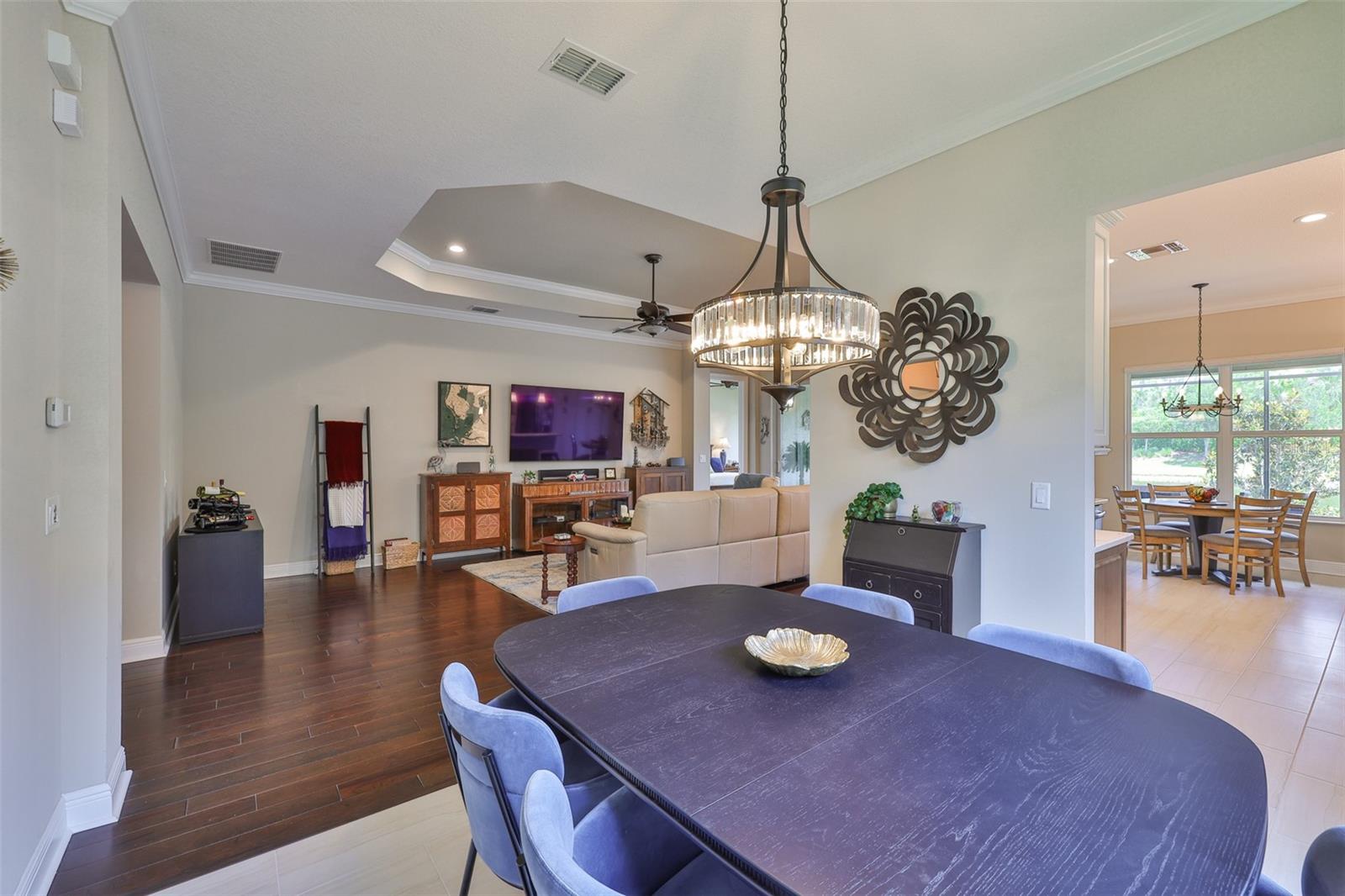 Dining Room to Kitchen and Living Room