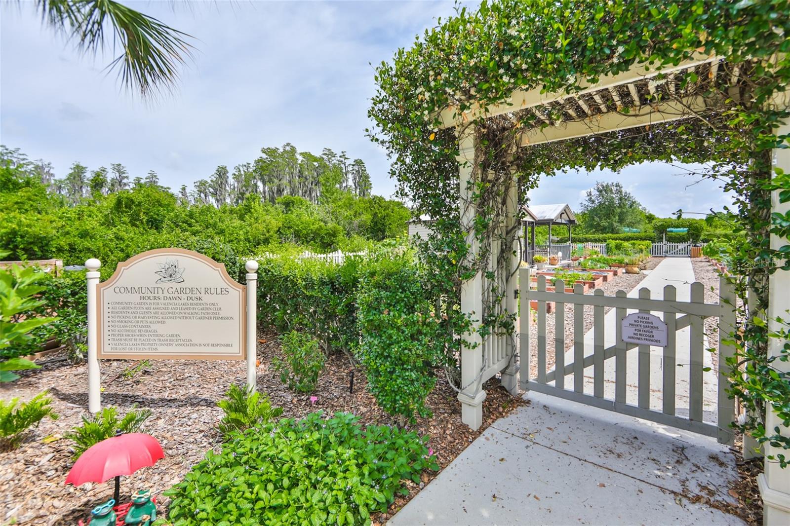 Community Garden Entrance