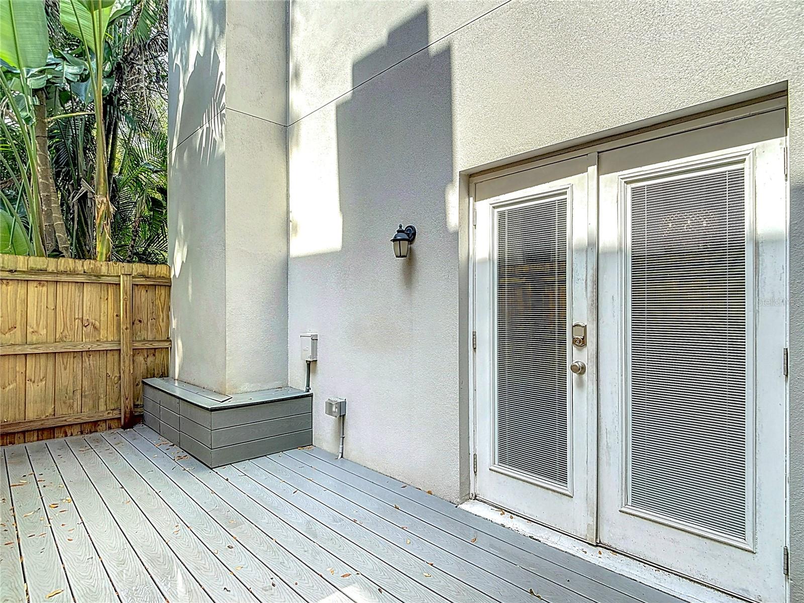 FENCED IN PRIVACY DECK