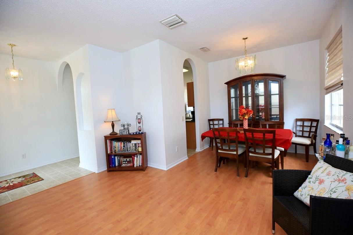 View of separate dining area