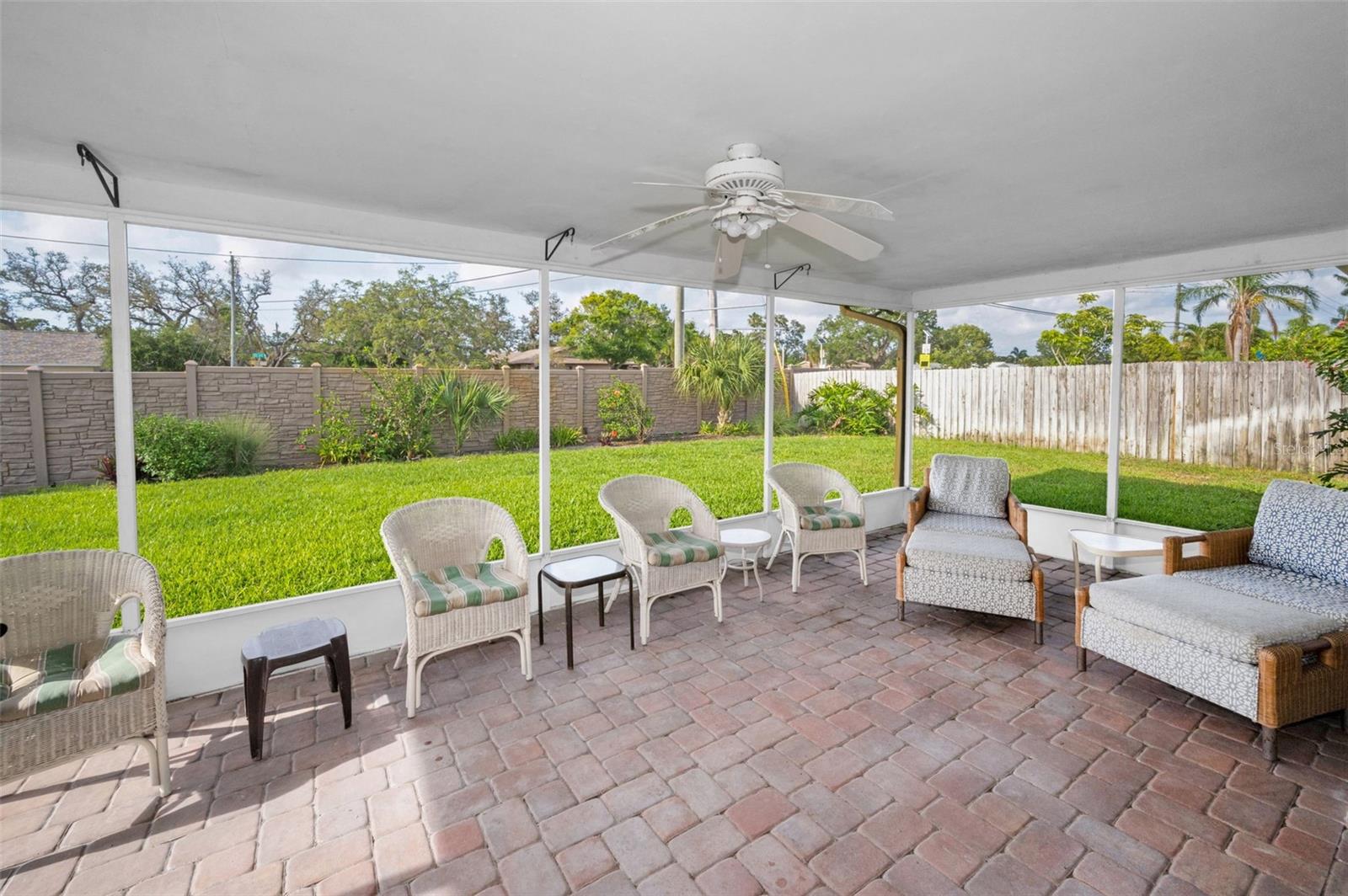 ... Large Back Yard.. Looking East ..