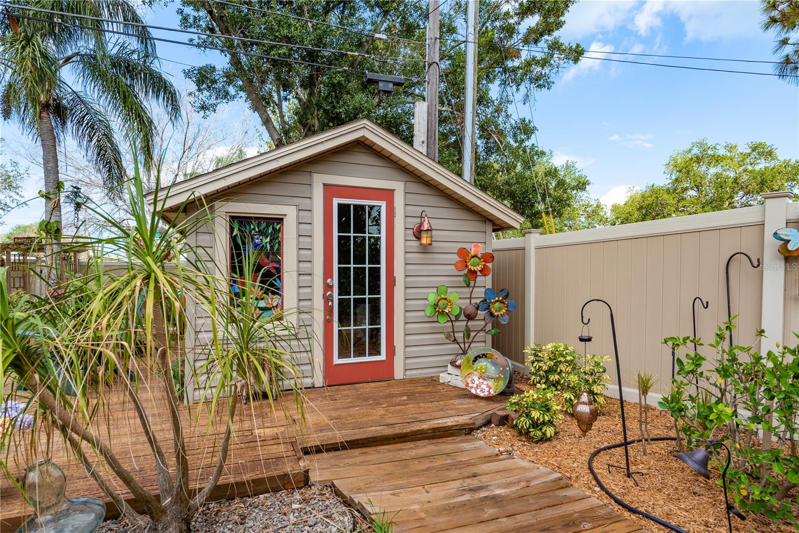 Shed used as office