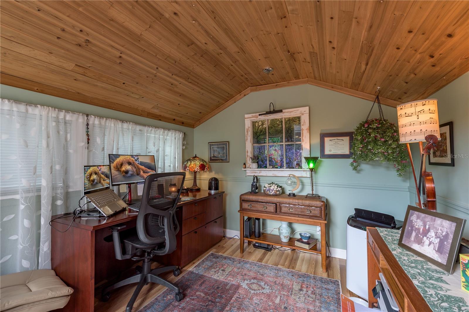 Shed used as office