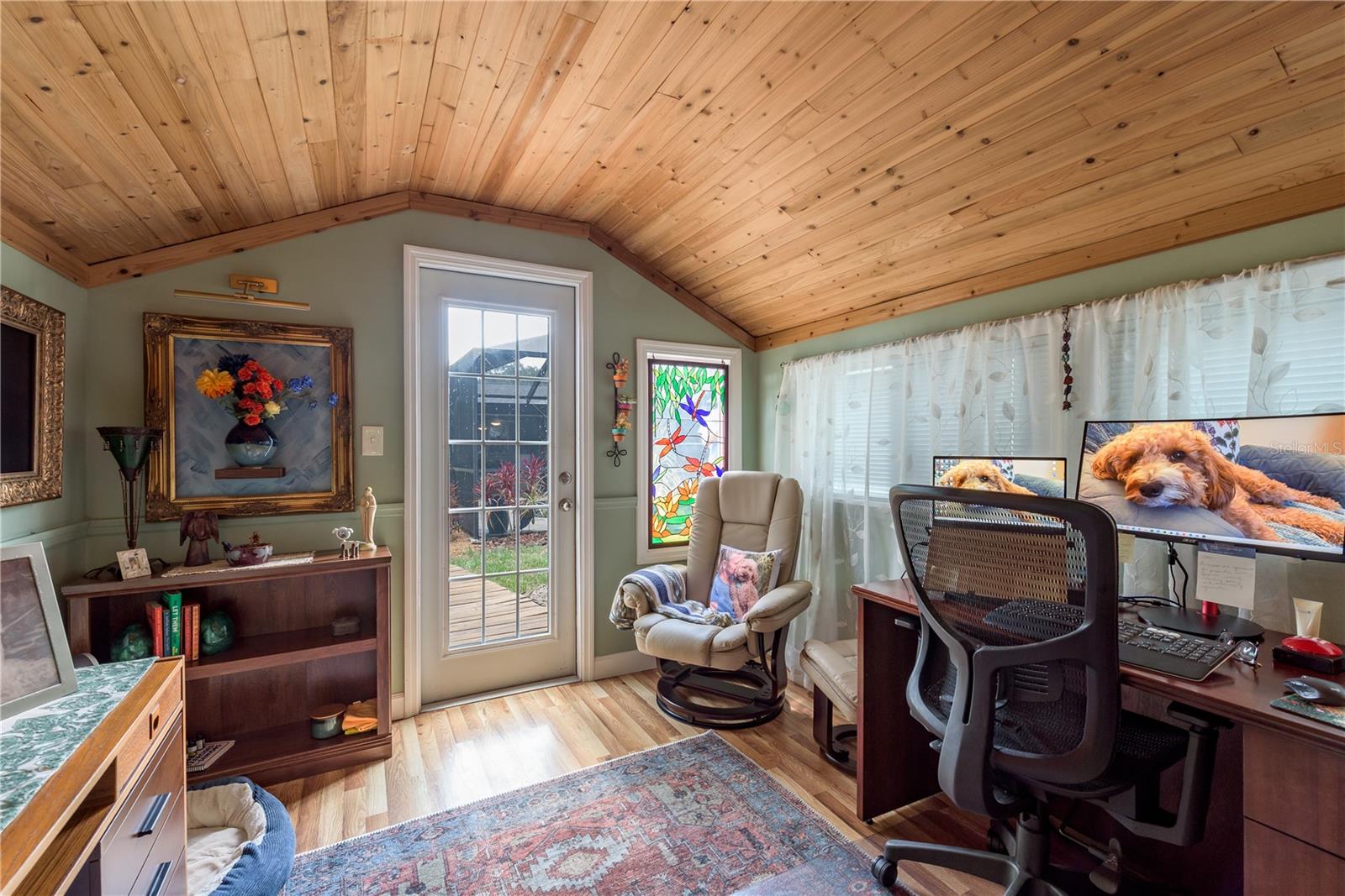 Shed used as office