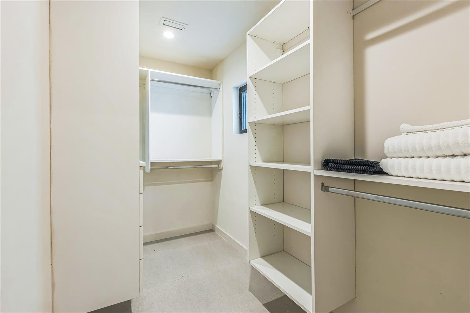 Walk in closet in 4th bedroom