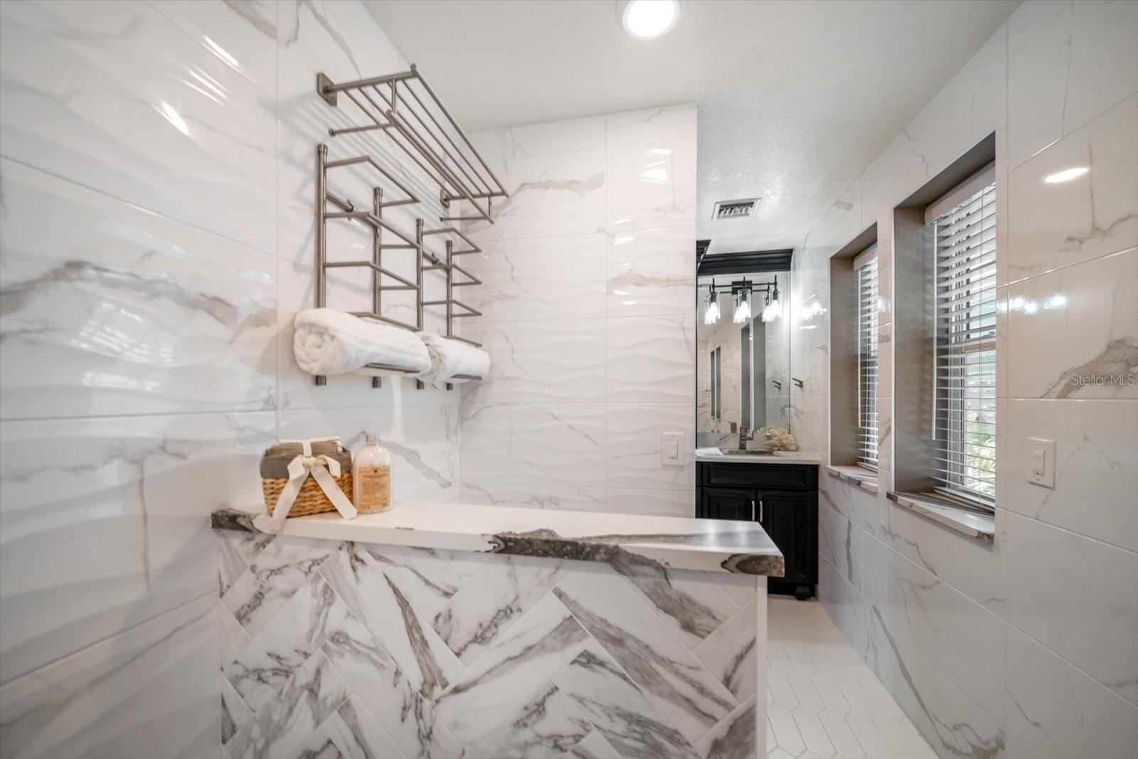 Exquisite in details and finishes-primary bath retreat!