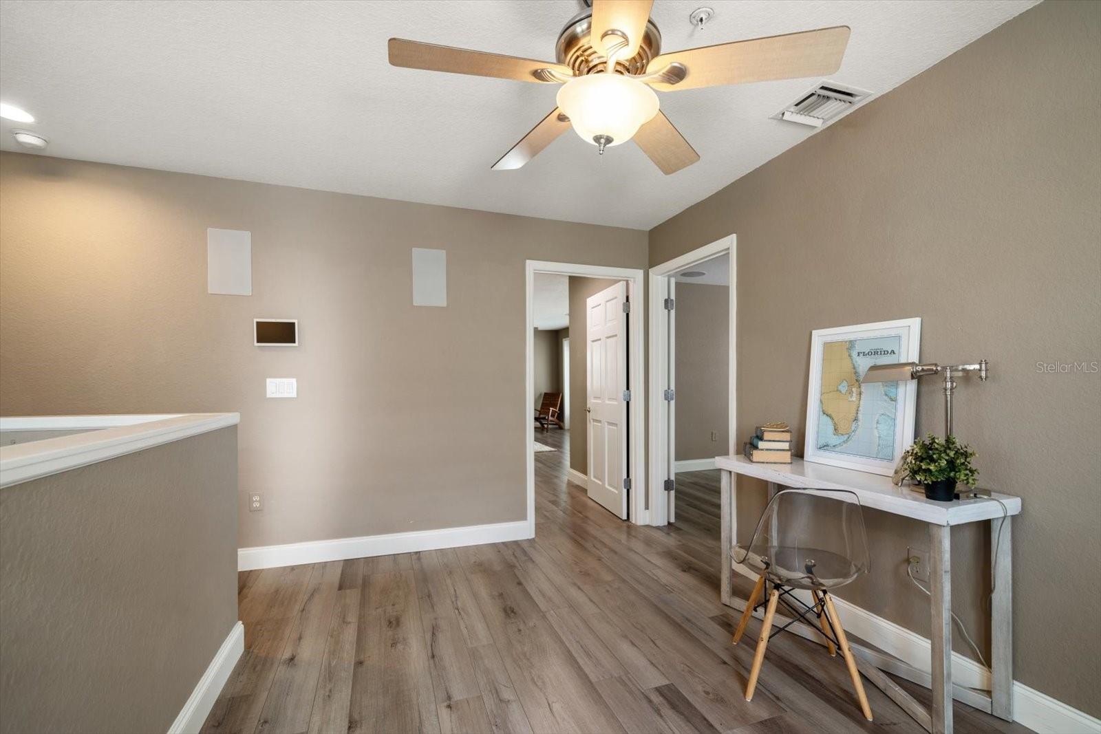 Office area is perfectly situated on third level.