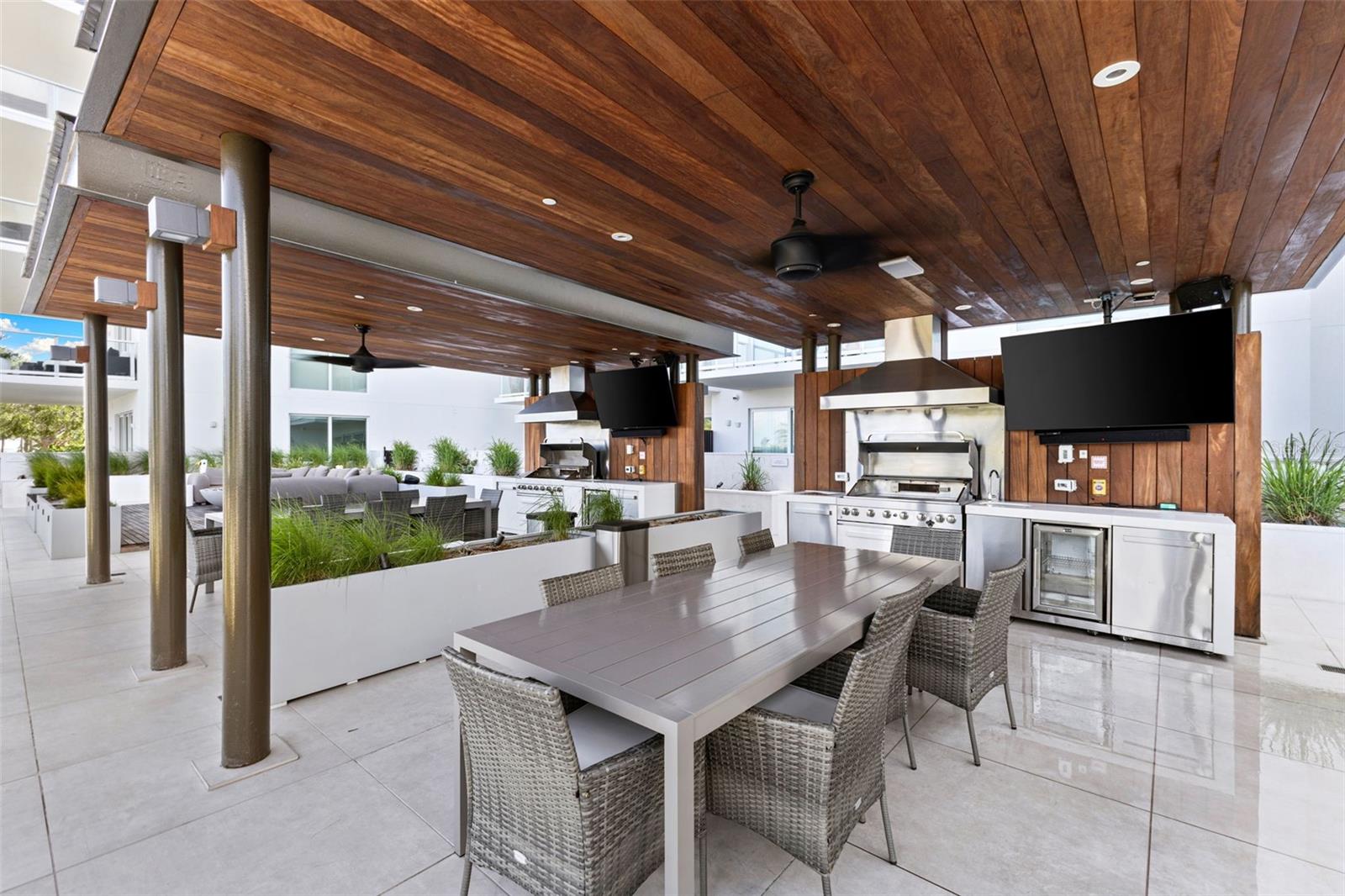 Pool entertainment area