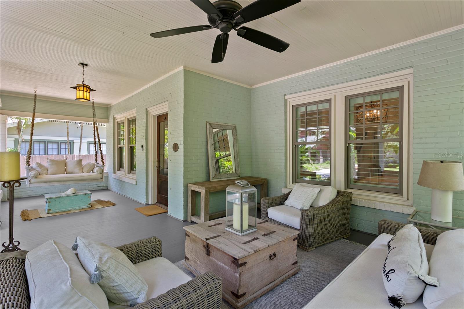 Start your mornings on the inviting front porch