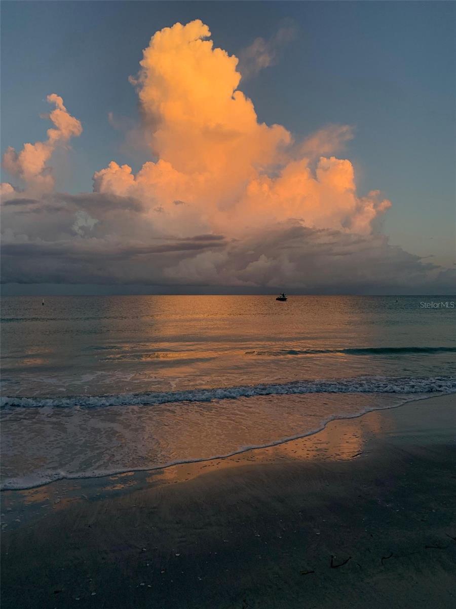 Sunset on beach