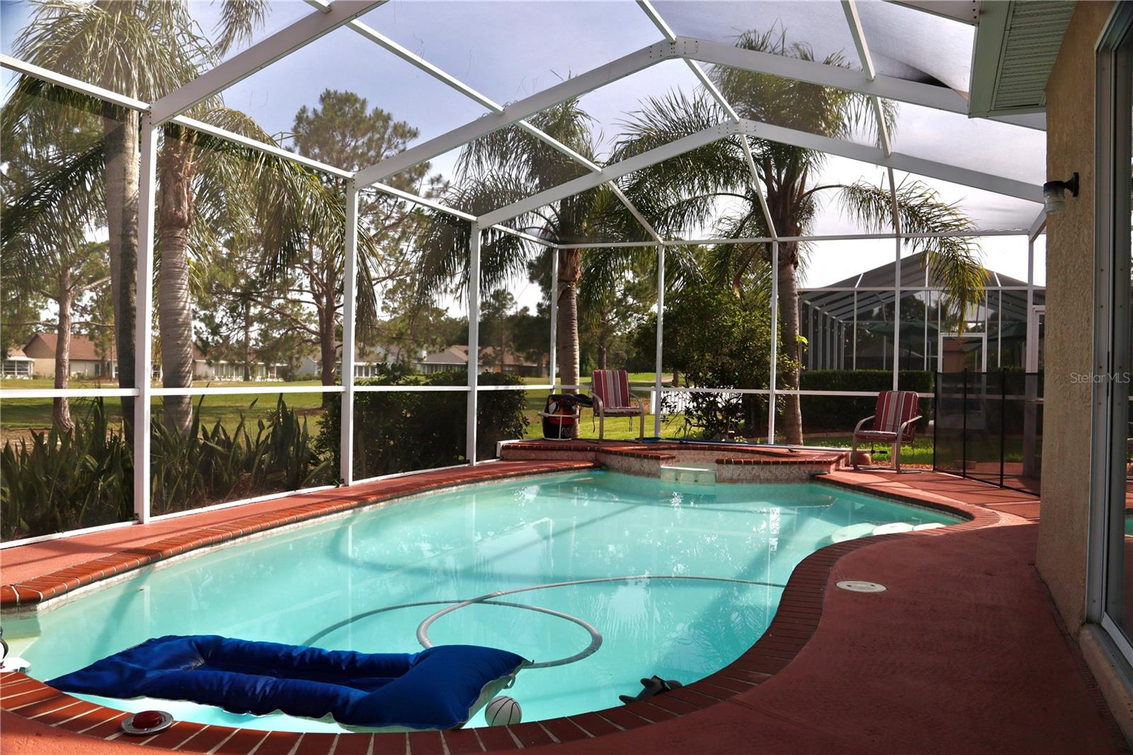 Heated pool and spa