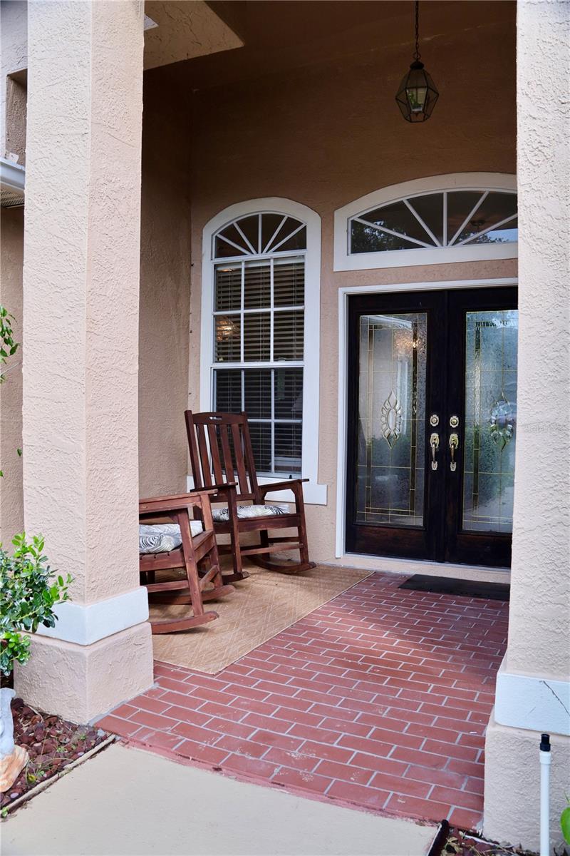 Entrance-front porch
