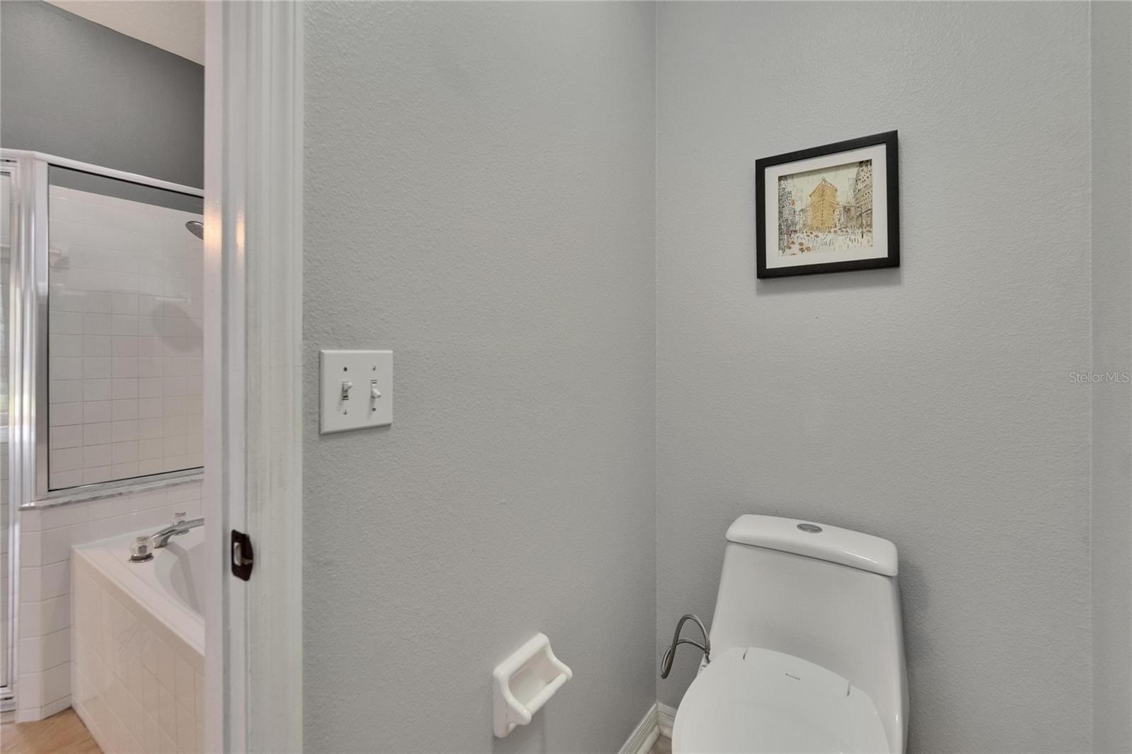 Throne room in primary bathroom