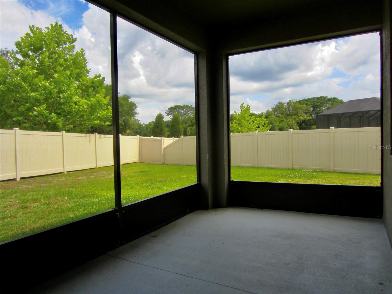 Back patio