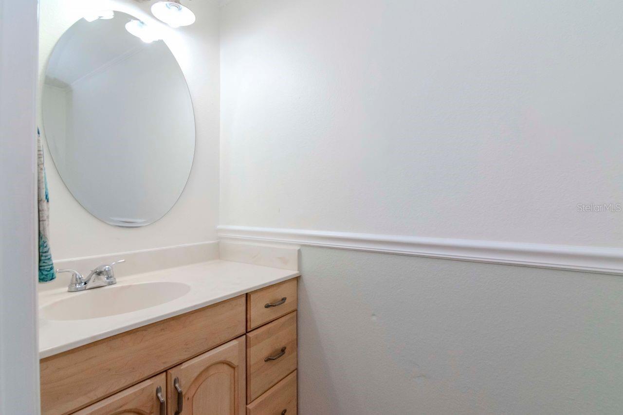 half bath on first floor