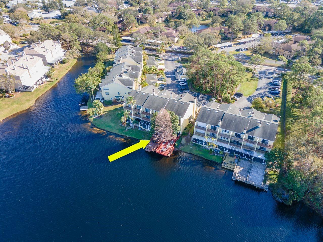 Aerial view of unit
