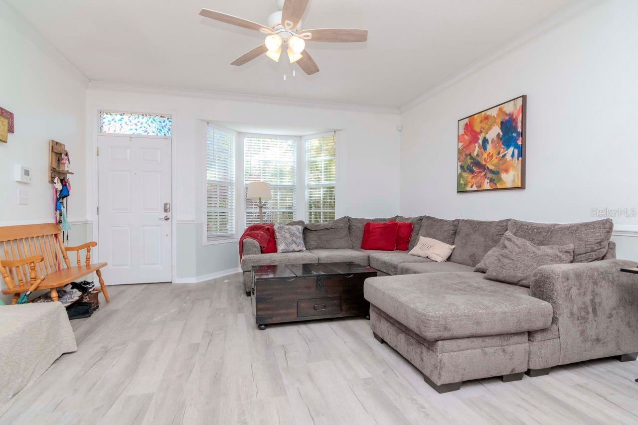 Front door and main living area.