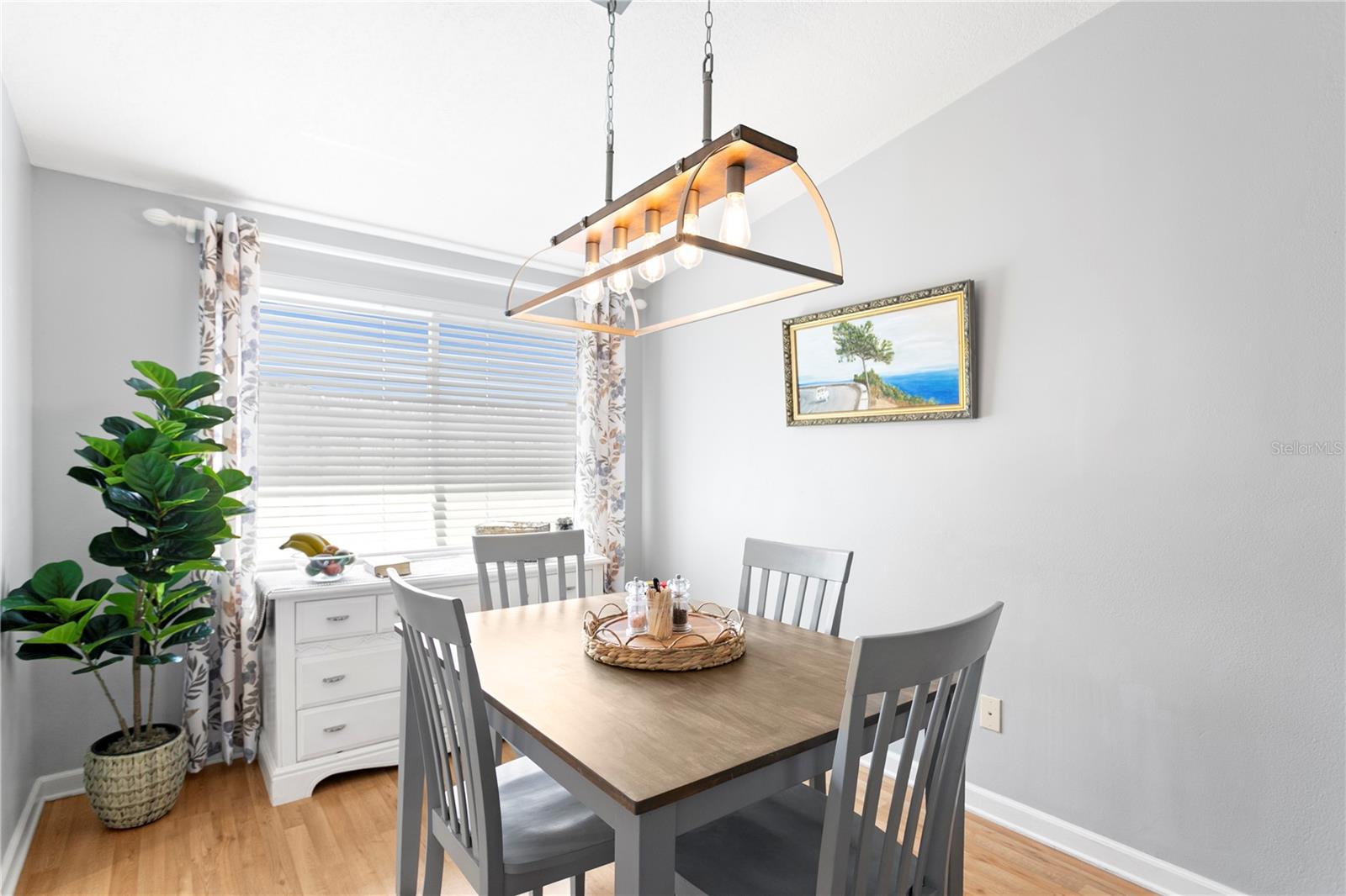 Dining room has an abundance of natural light
