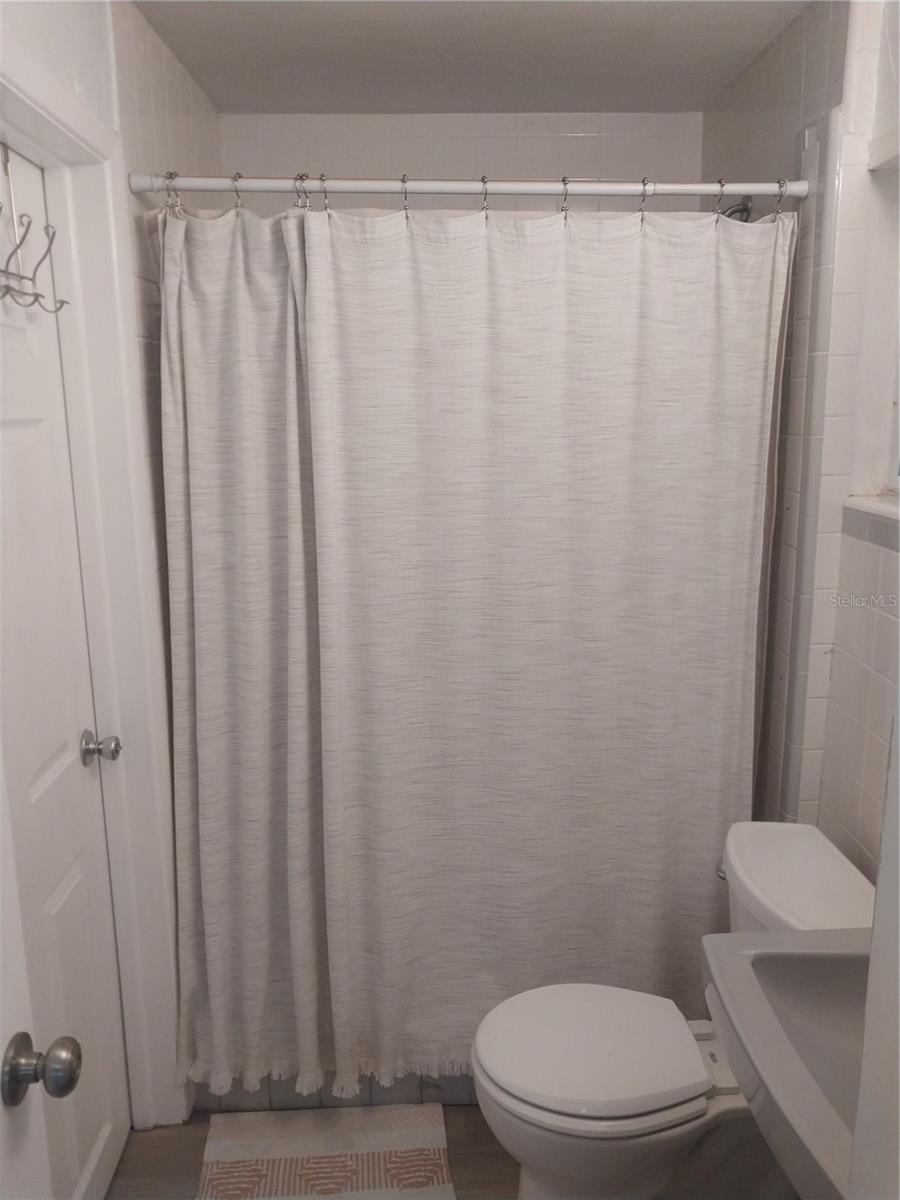 Bathroom connected to primary bedroom.