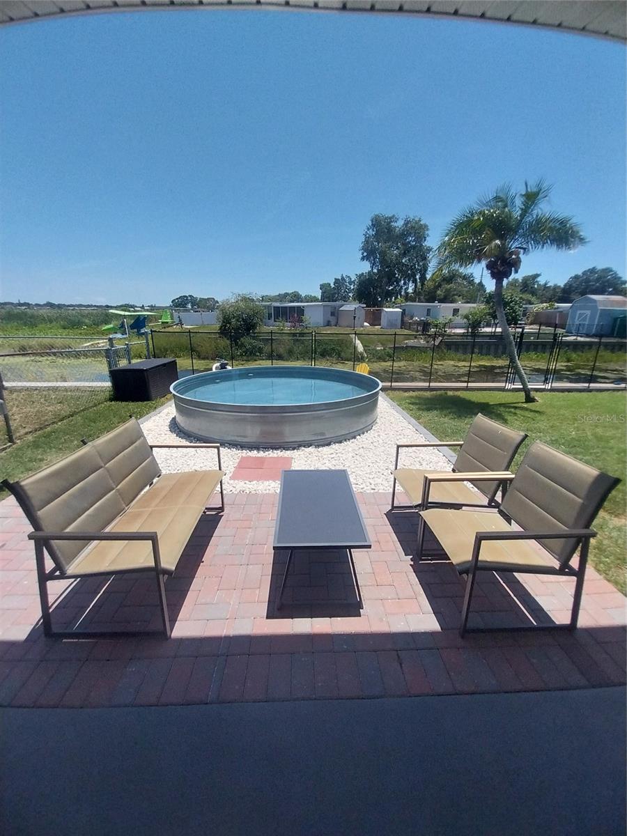 Nice seating area behind the bar.