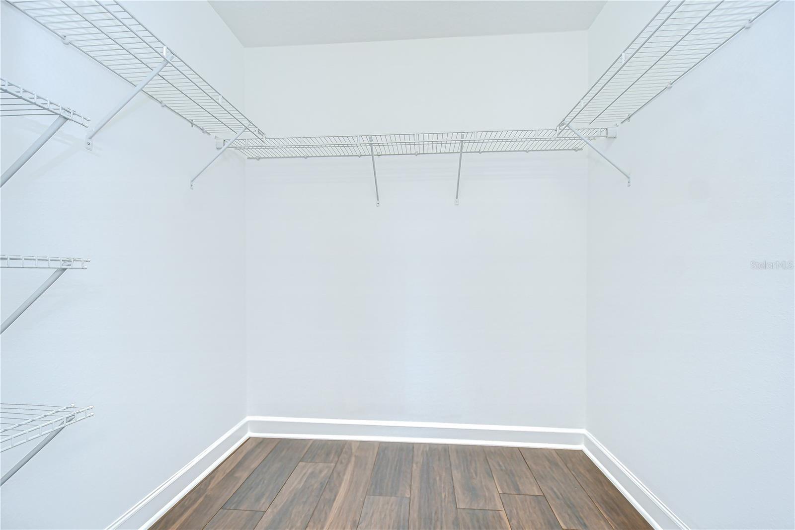 The primary walk-in closet!