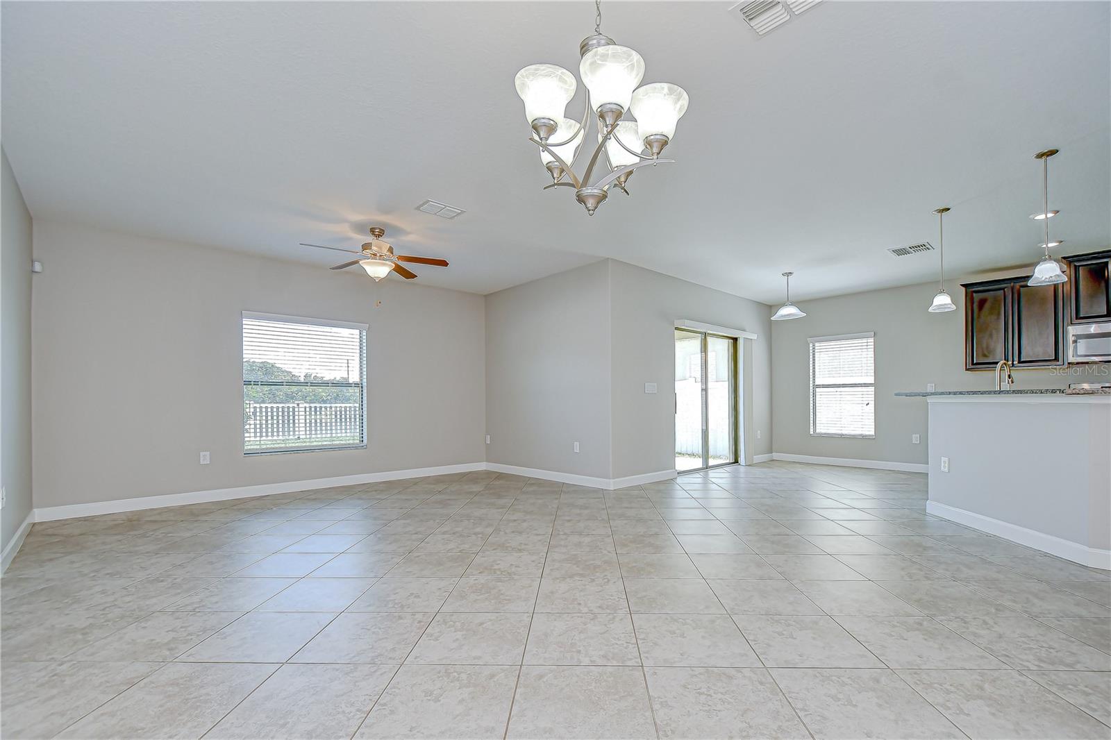 The spacious living and dining areas are ideal!