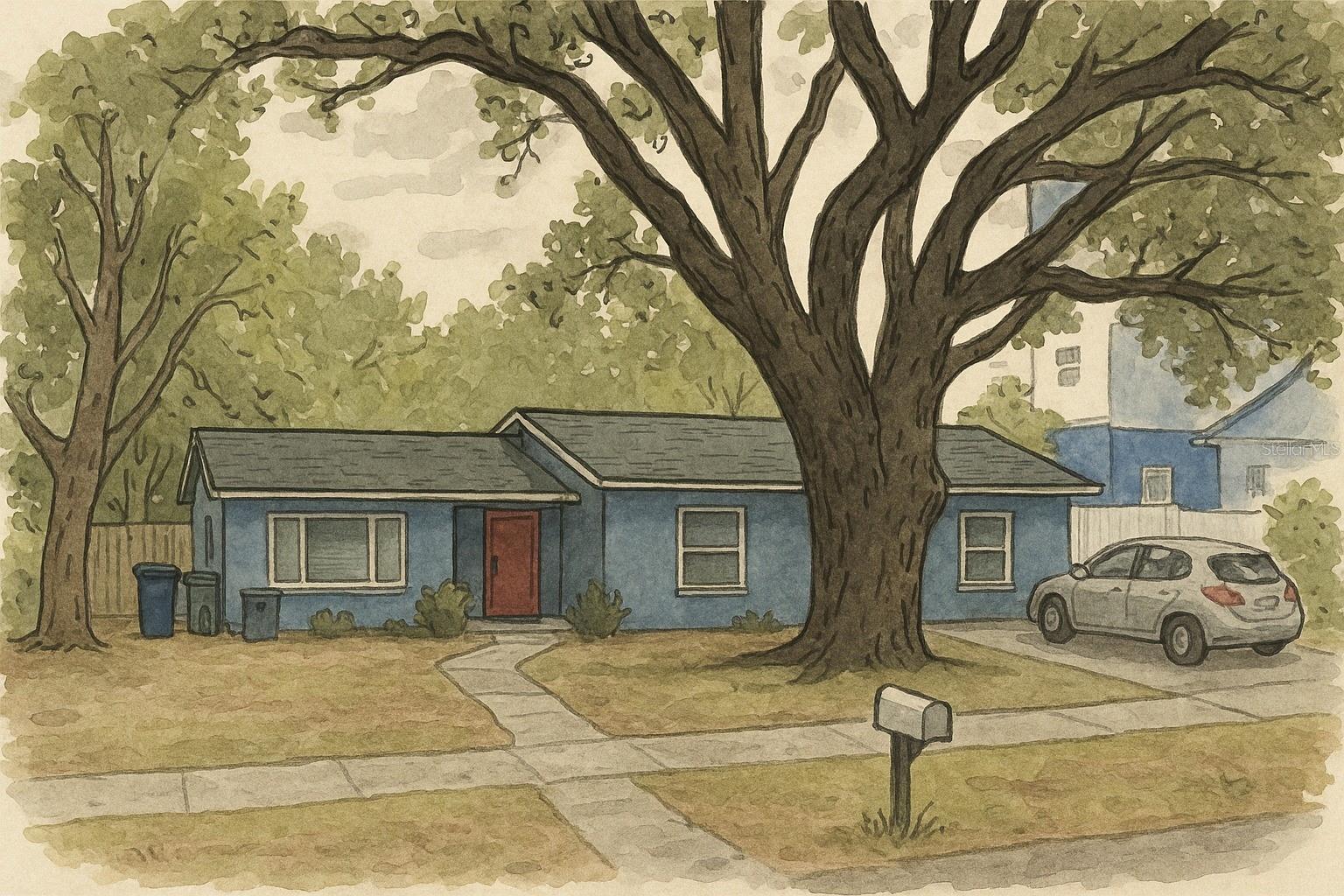 Rendering of the current home