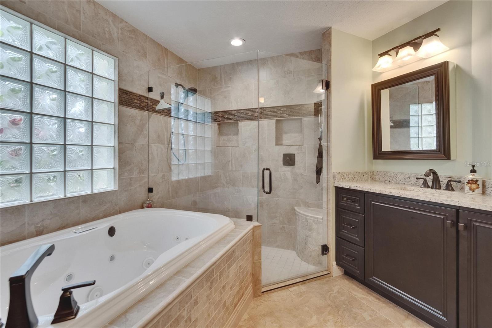 Recently updated double vanities.