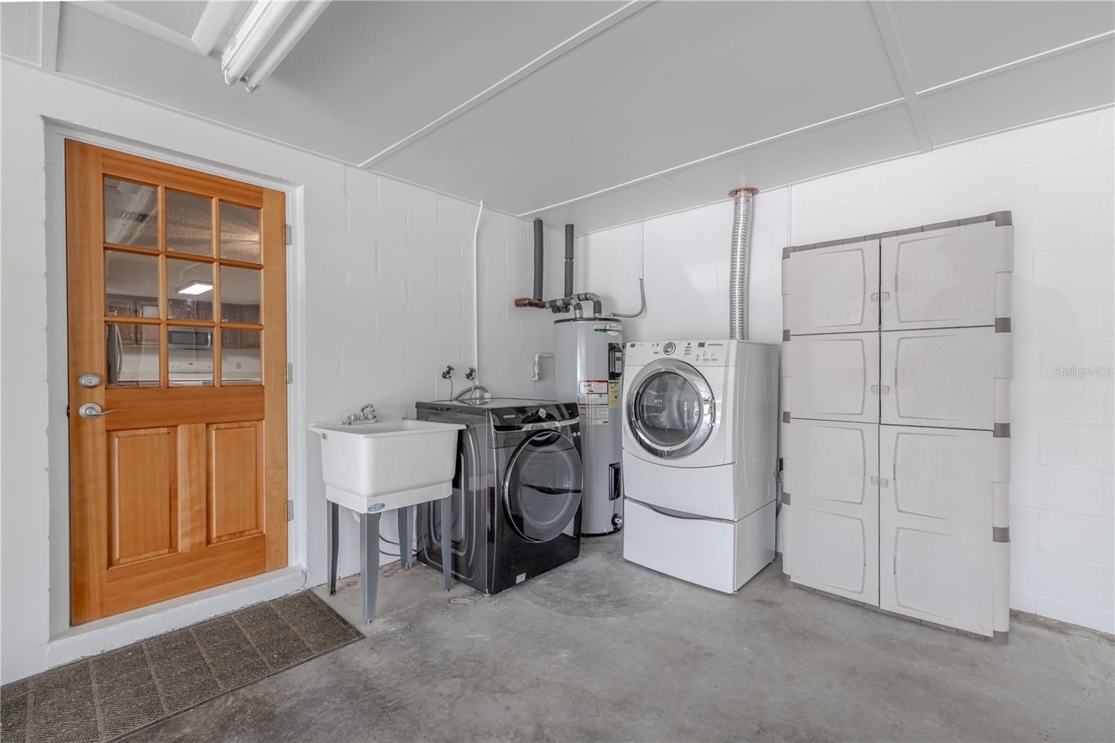 Washer & Dryer in the garage