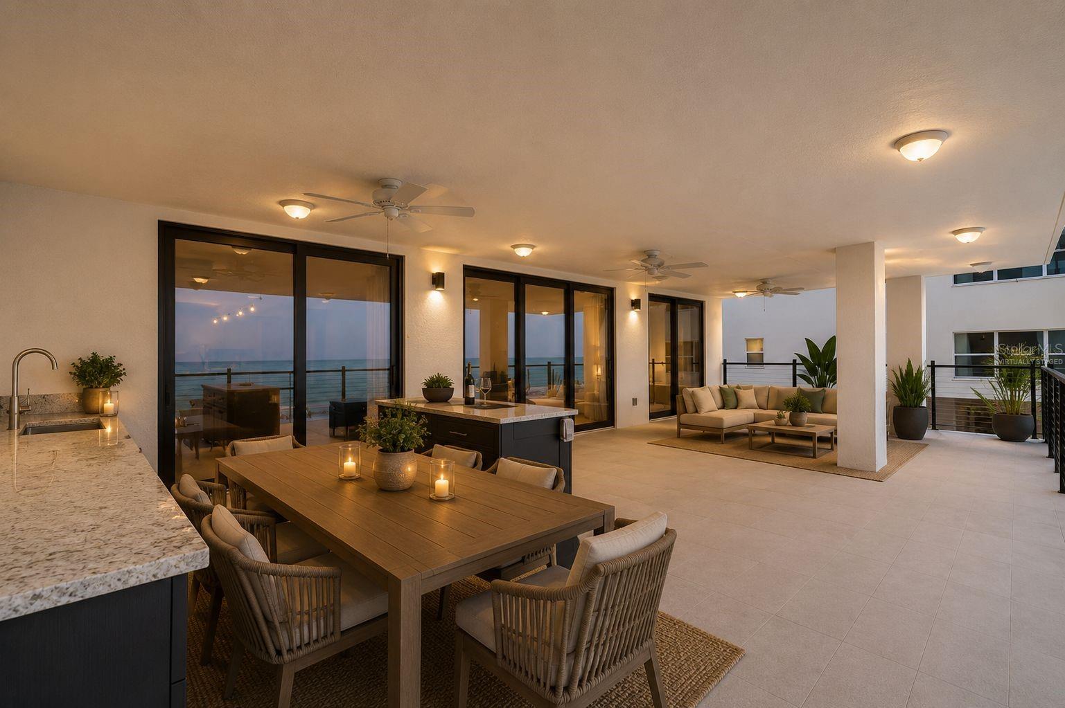 "Virtually Staged" Balcony