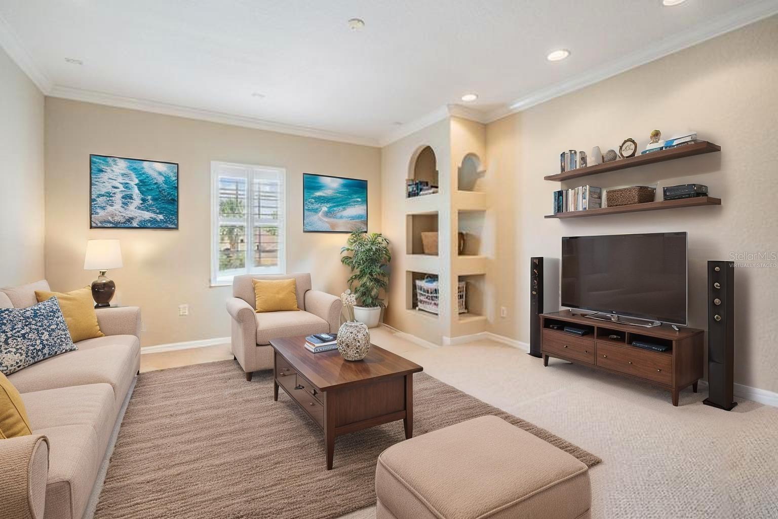Virtually Staged Bonus Room & Can be a Theatre Room