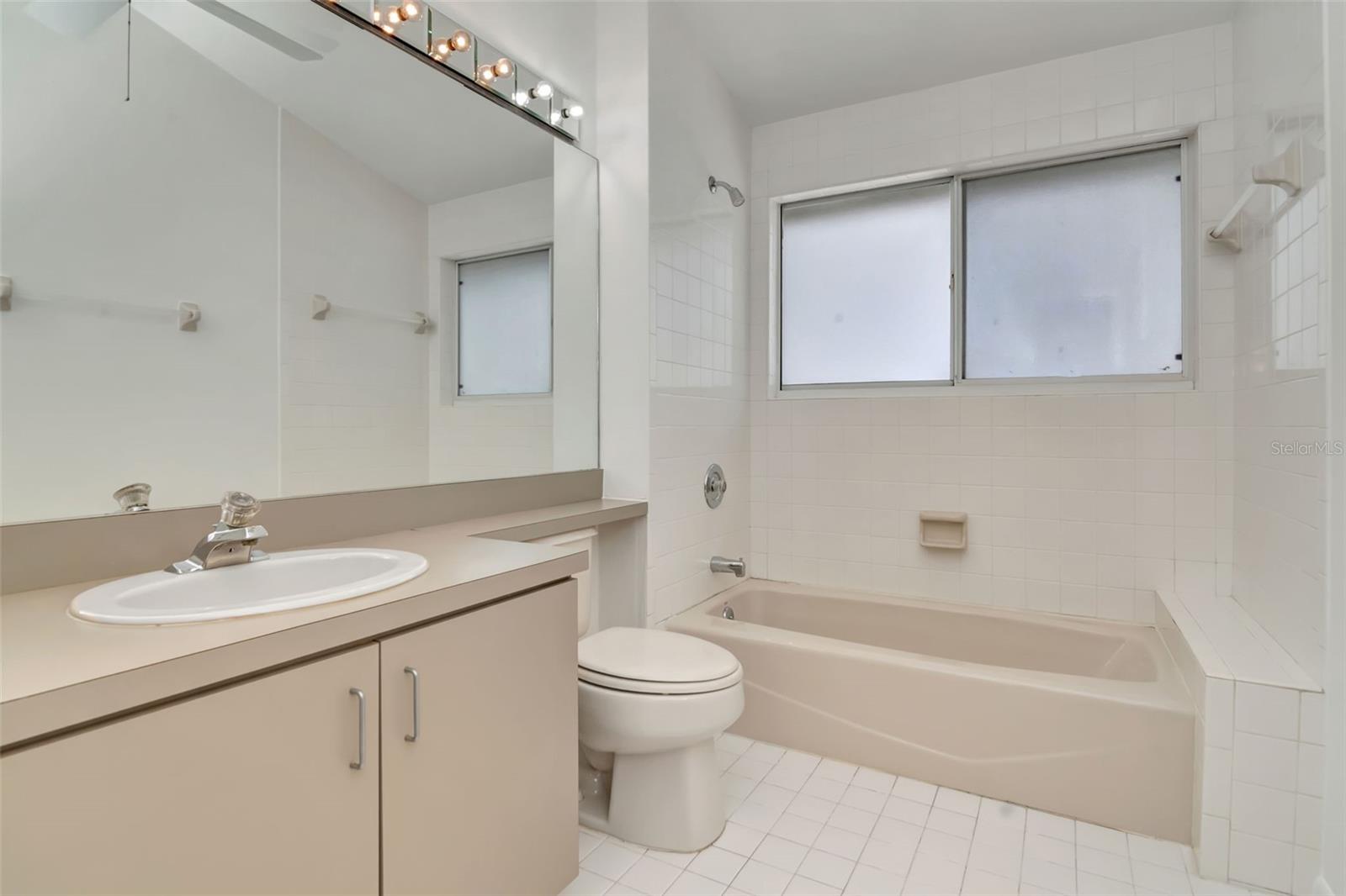 spacious bath on 2nd floor