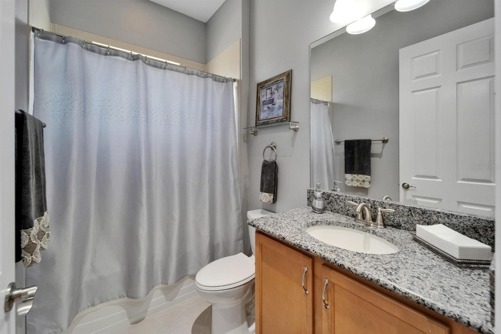 Guest Bathroom is located at the front of the home and provides privacy for your guest