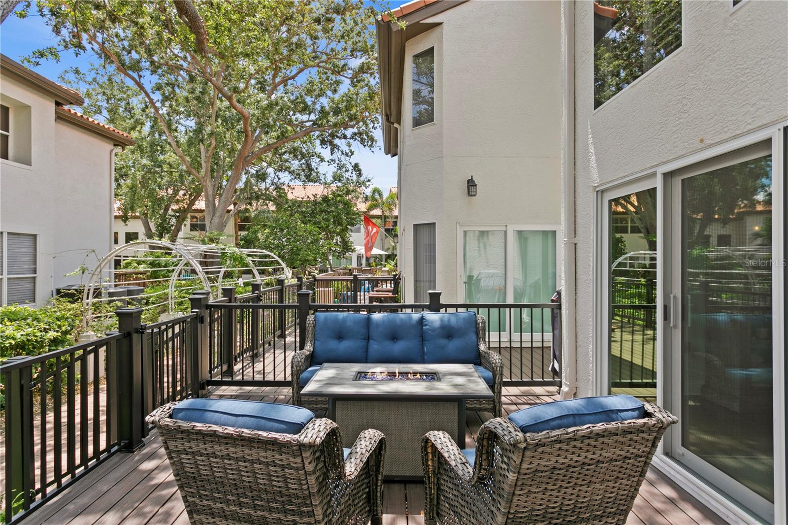 The back deck was expanded in 2020.