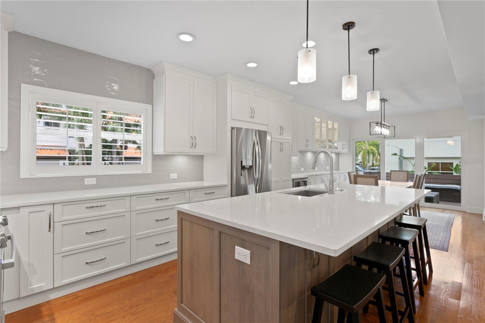 The chef's dream kitchen was fully remodeled in 2022.