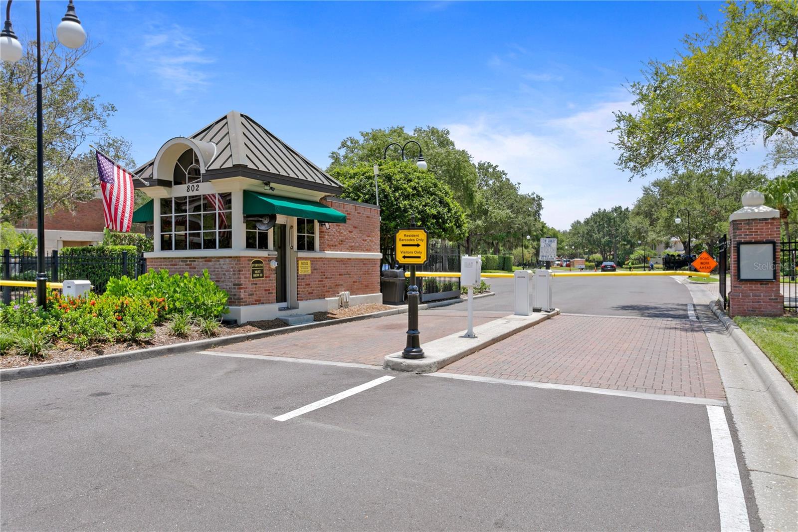 There are 2 security gates that operate 24/7!