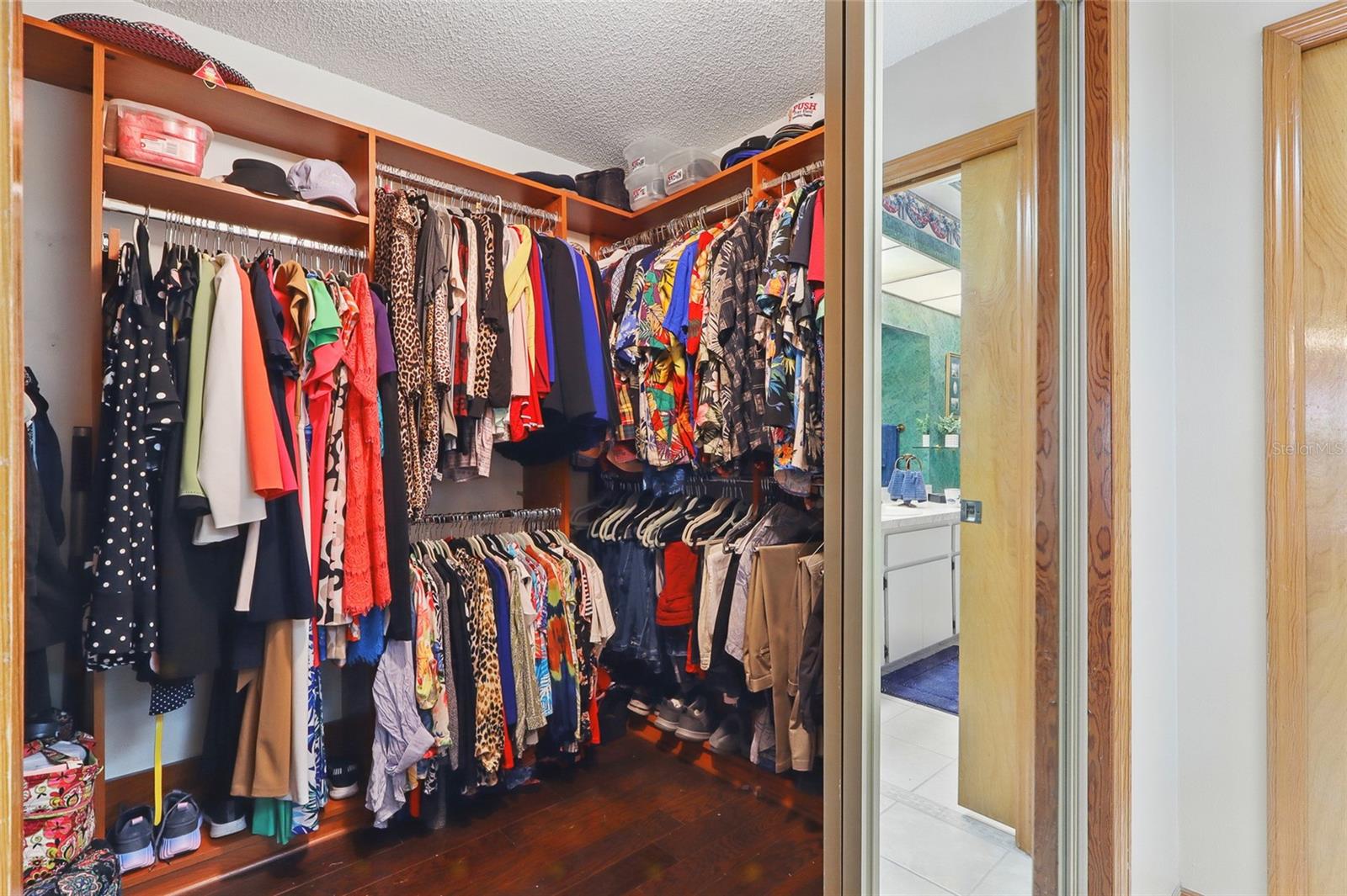 Primary closet