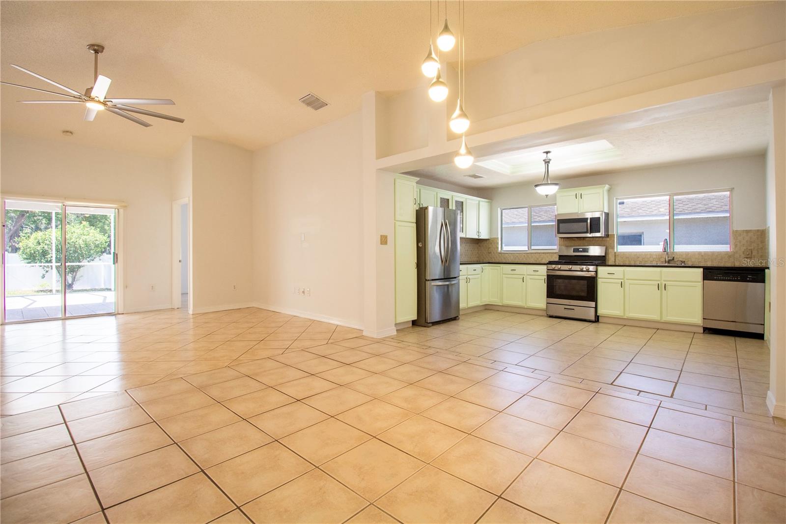 Open concept kitchen